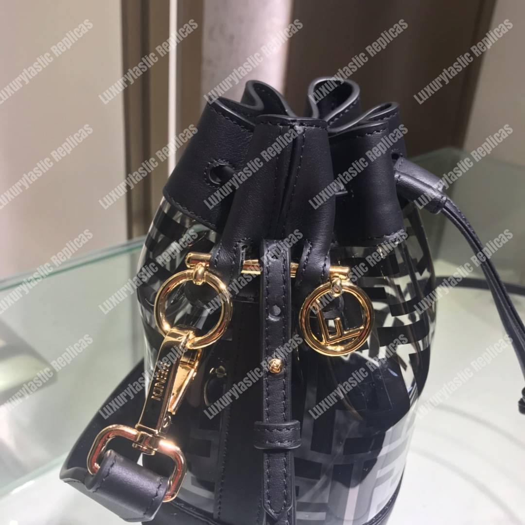 F**di mon tresor polyurethane mini bag black