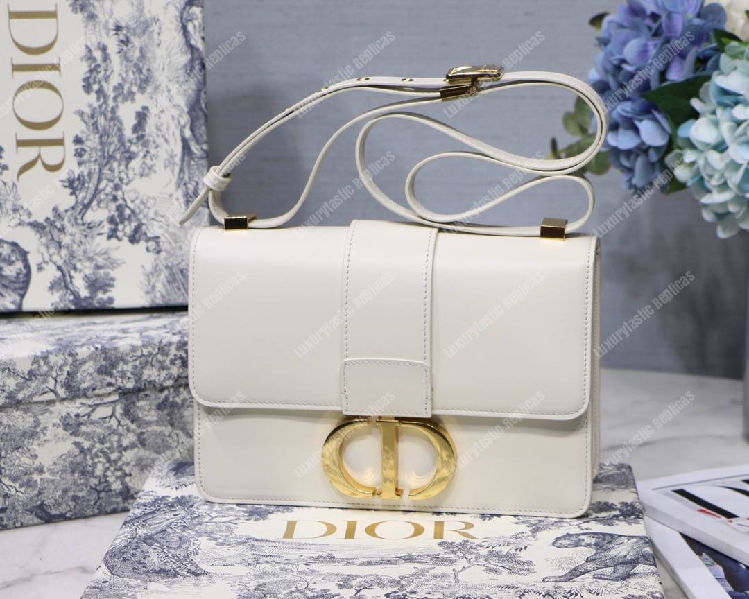 30 Montaigne Calfskin Bag Off-White