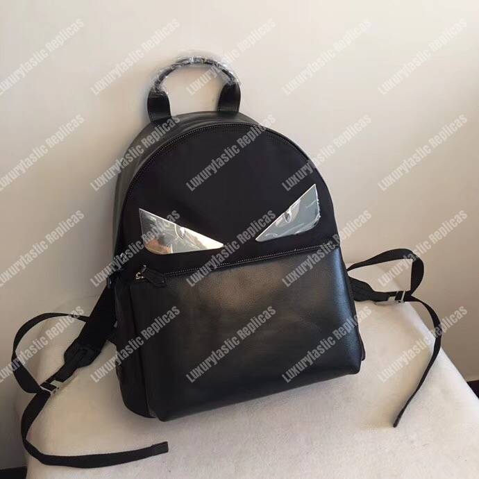 F**di black nylon backpack