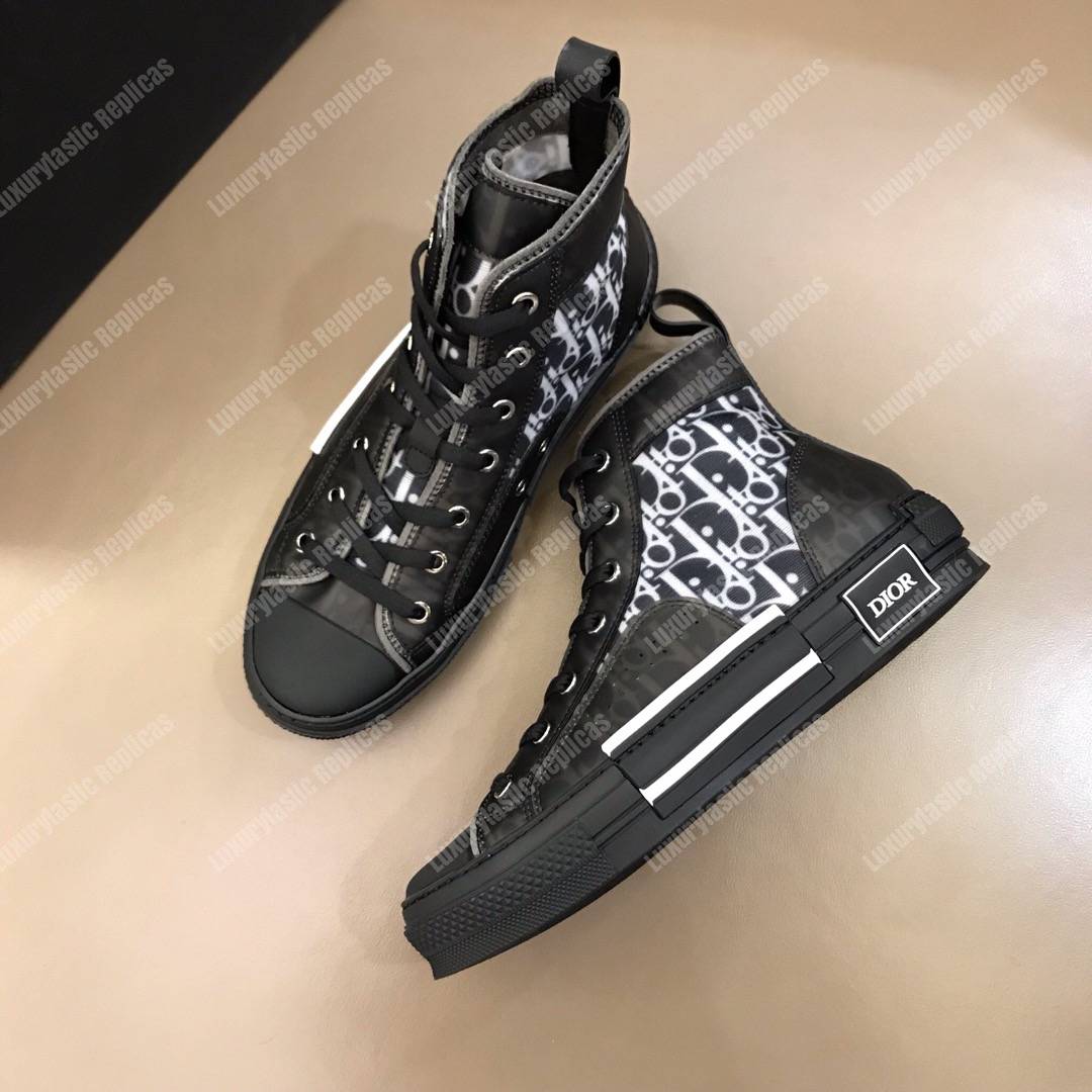 D*or “b23” high-top D*or oblique sneaker