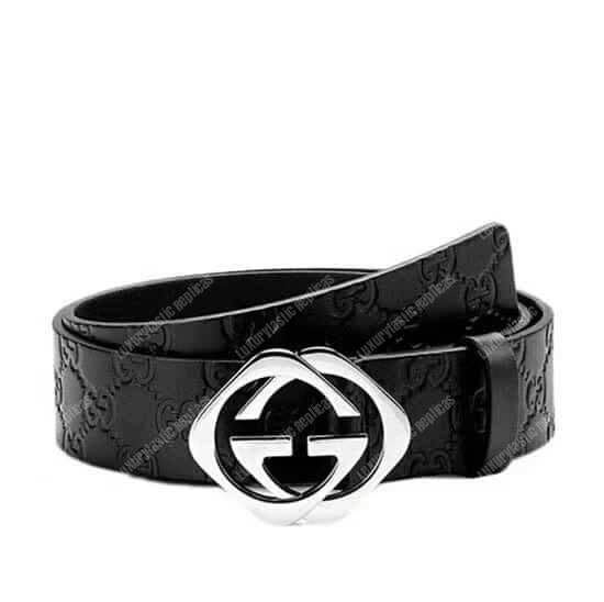 G*u*i signature leather belt
