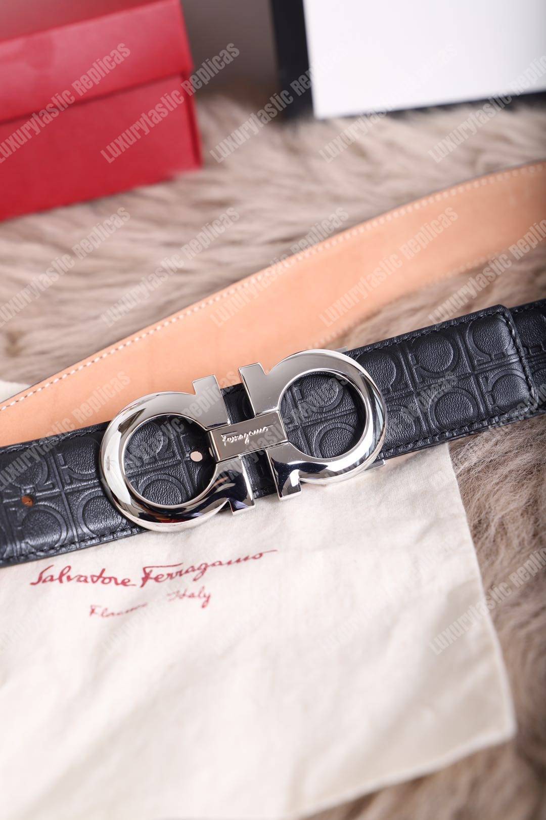 ﻿Salvatore Ferragamo Adjustable Gancini Belt