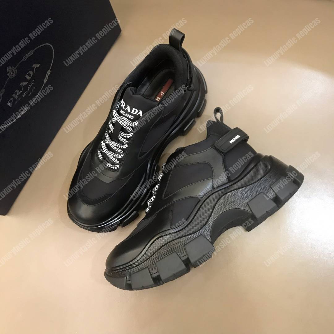 Pra*a block sneakers black