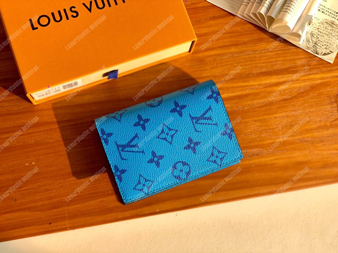 LV Passport Cover Blue