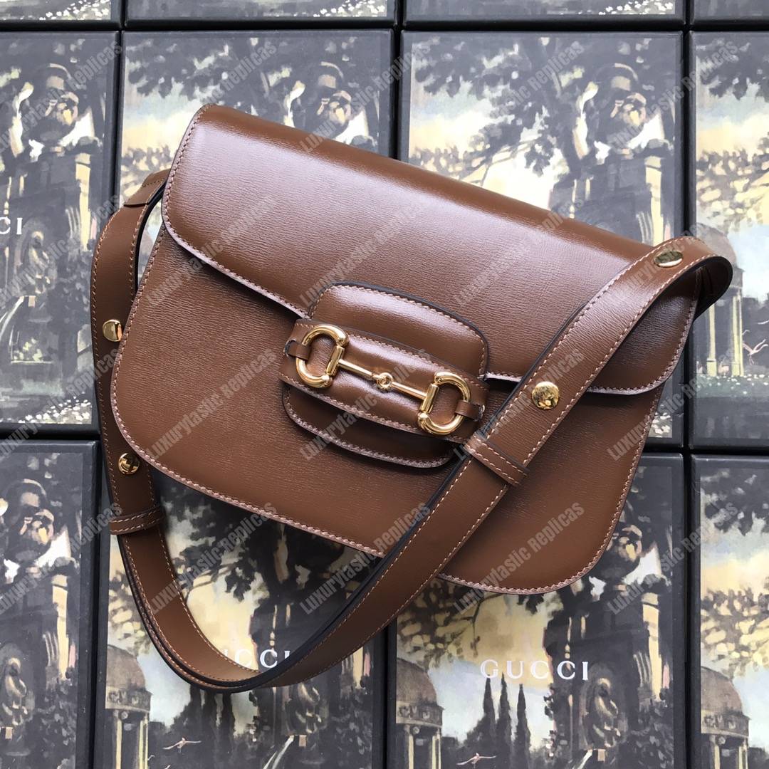 G*u*i 1955 horsebit shoulder bag brown