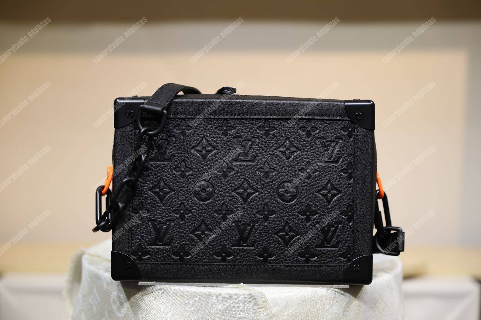 LV Soft Trunk Taurillon Monogram Canvas Black
