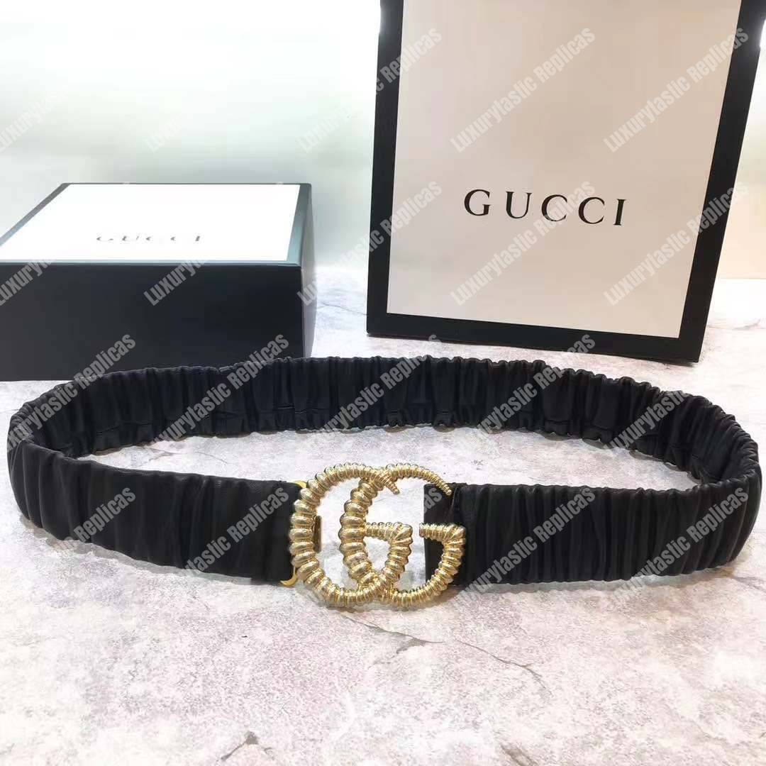 G*u*i belt with torchon double g buckle