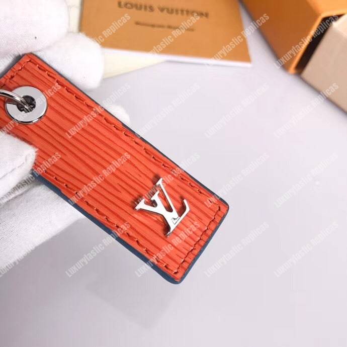 LV Epi Mix Bag Charm and Key Holder Orange