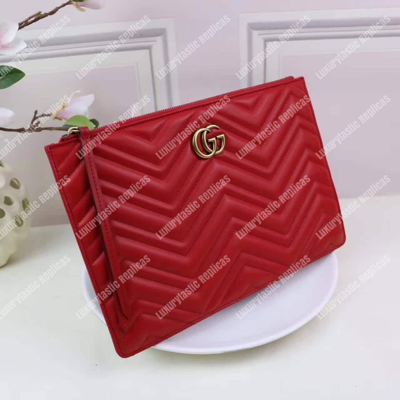 G*u*i gg marmont pouch red