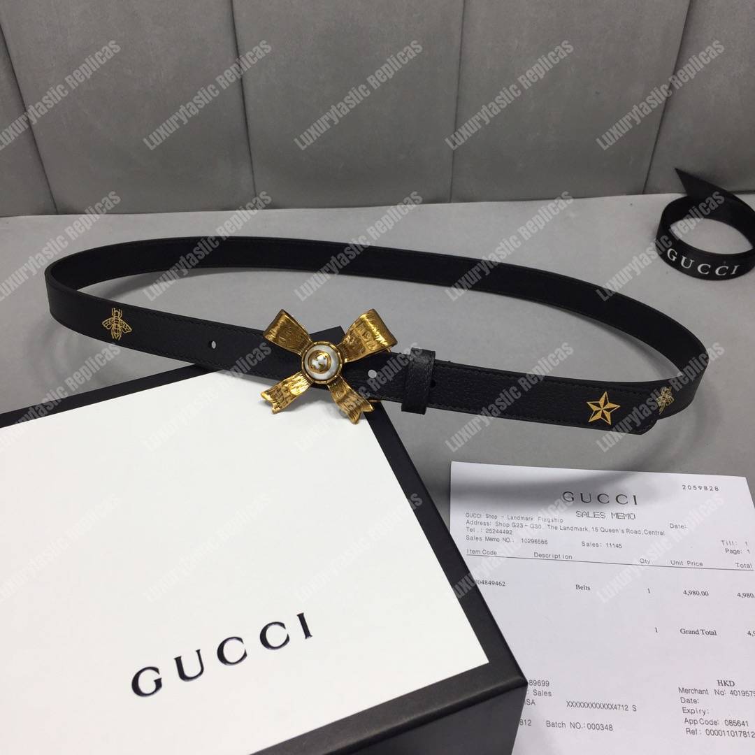 G*u*i gg pearl bow belt