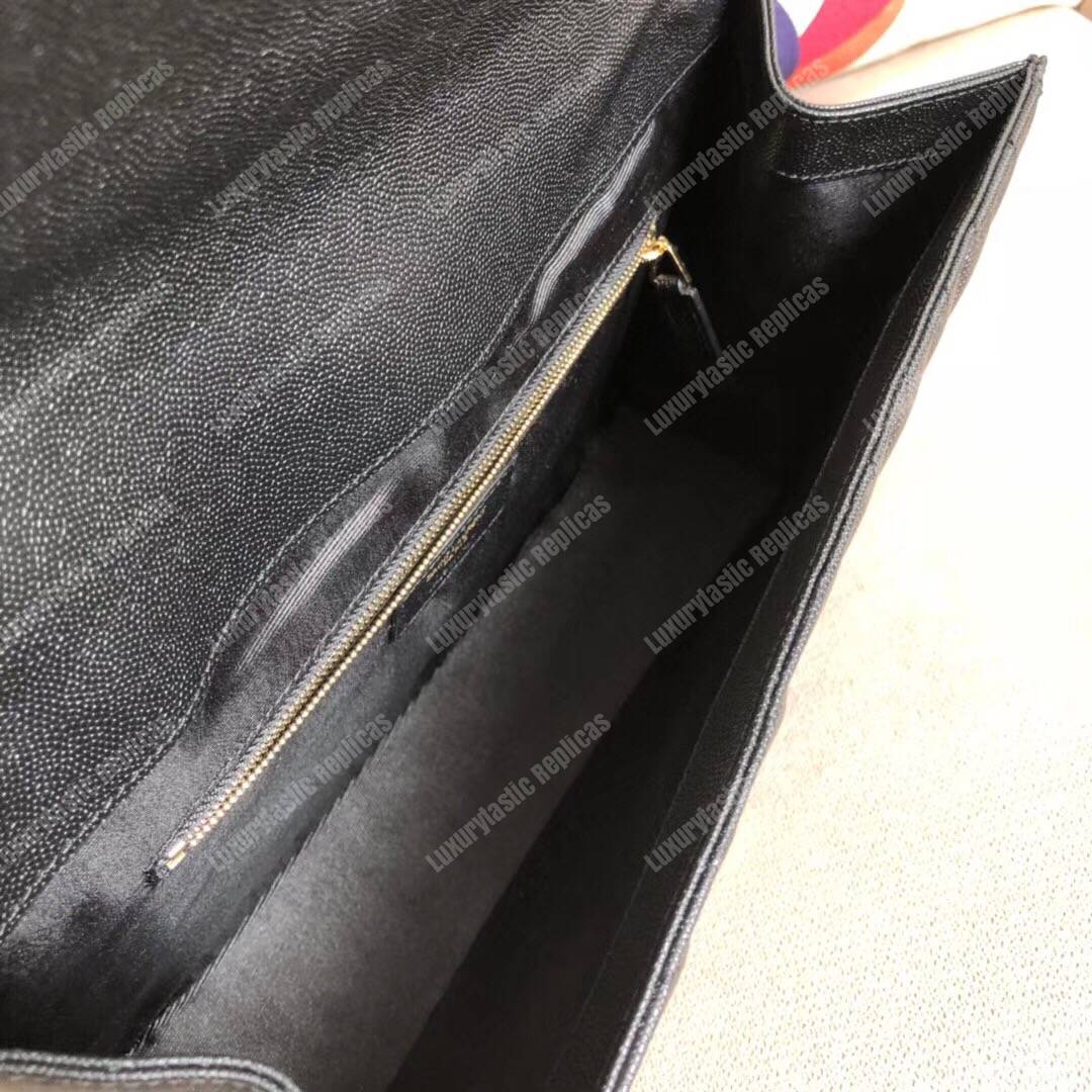 Saint Laurent Large Envelope Chain Bag Black
