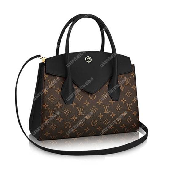 LV Florine Tote Bag Monogram Canvas Noir