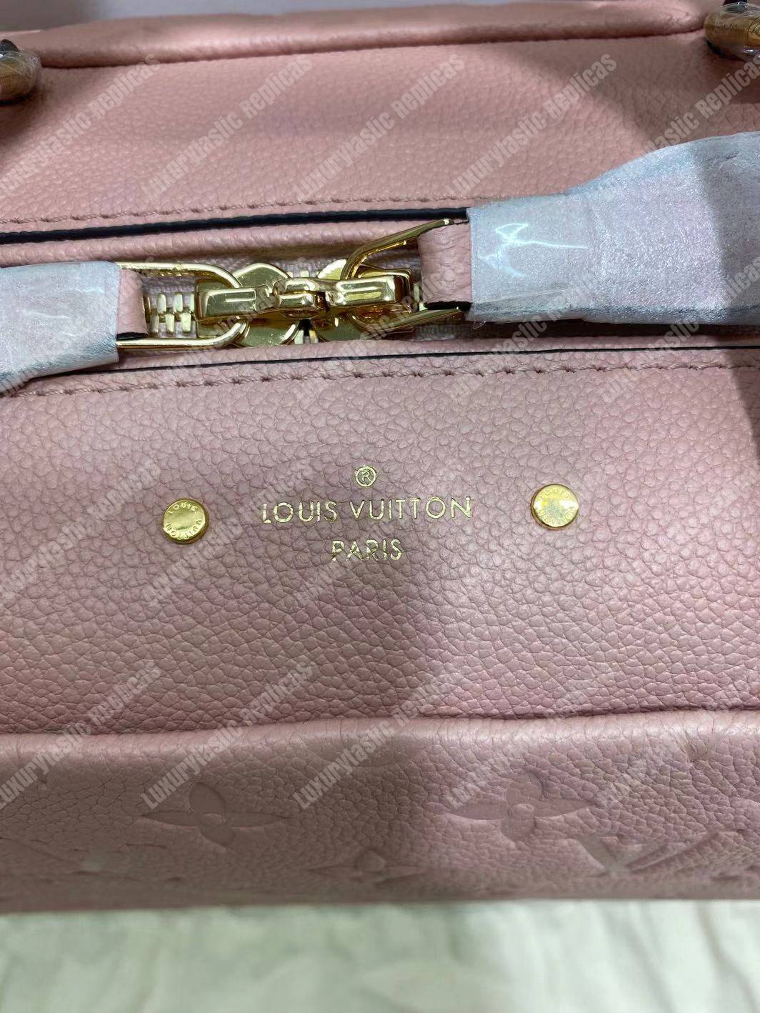 LV Speedy Bandouliere 30 Monogram Empreinte Leather Rose Poudre