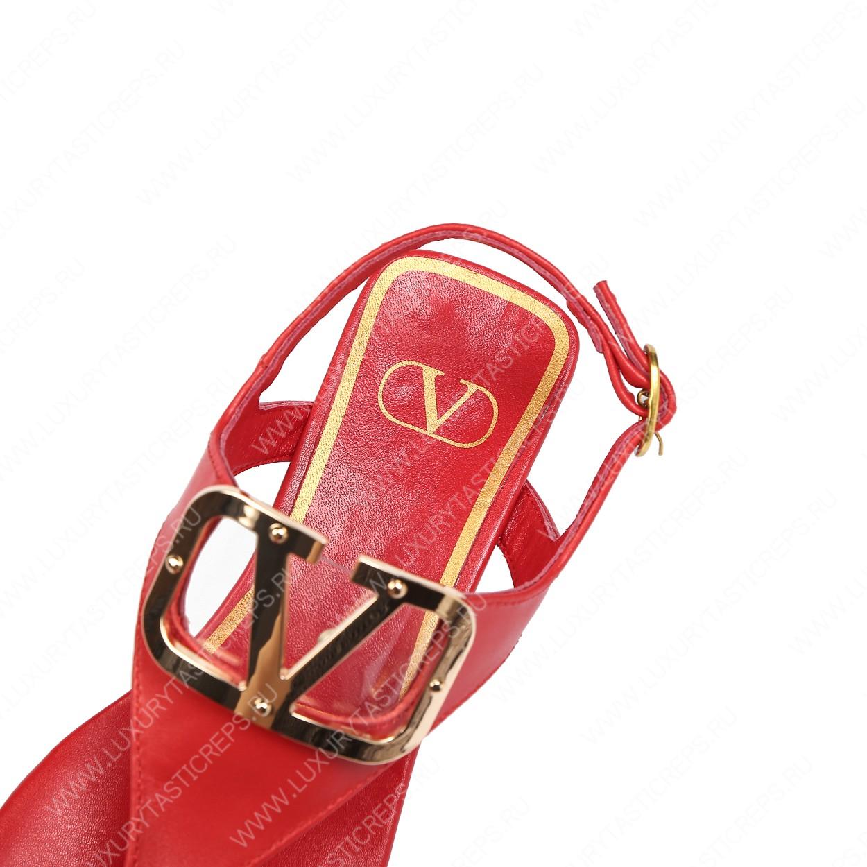 VALENTINO VLOGO SIGNATURE FLAT THONG SANDAL RED WS0EA7RZR_HG5